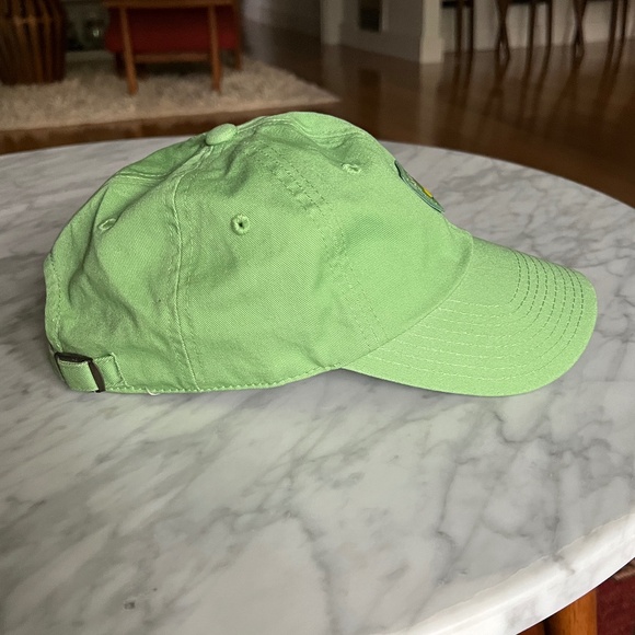 Women's Masters Golf Hat, Magnolia Lane, Green with Gold Logo, Adjustable Strap - Picture 3 of 8